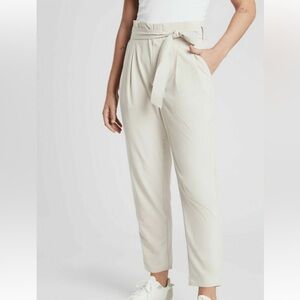 Athleta Cream Tie-Waist Skyline Pants II